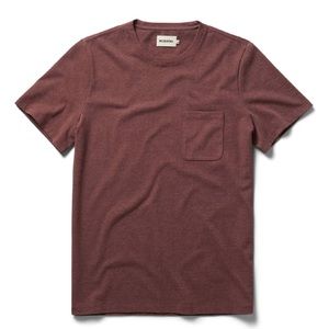 Taylor Stitch the heavy bag tee in russet red